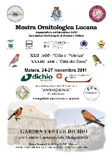 Mostra Ornitologica Lucana - dal 24 al 27 novembre 2011 - Matera