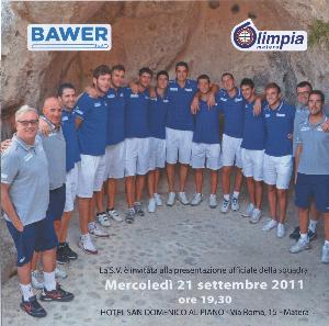 Presentazione ufficiale della squadra Bawer Matera - 21 settembre 2011 - Matera