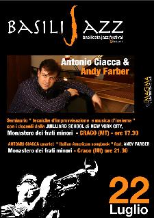 BASILIJAZZ 2012 - ANTONIO CIACCA QUARTET ITALIAN AMERICAN SONGBOOK feat. ANDY FARBER - 22 luglio 2012 - Matera