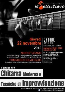 Chitarra Moderna e Tecniche di Improvvisazione - 22 novembre 2012 - Matera