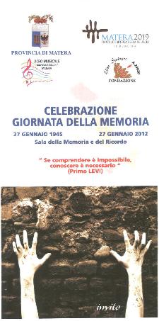 Giornata della Memoria 2012 - Matera