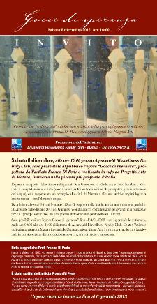 Gocce di Speranza ad Aqvaworld - 8 dicembre 2012 - Matera