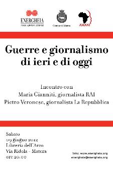 Guerre e giornalismo di ieri e di oggi - 9 giugno 2012 - Matera