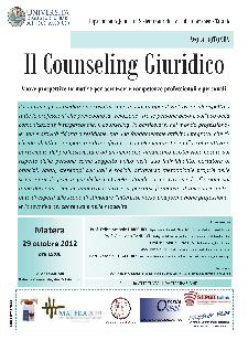 Il Counseling Giuridico: Nuove prospettive formative per accrescere competenze professionali e personali - 29 ottobre 2012 - Matera