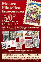 Mostra filatelica francescana - dal 27 ottobre al 17 novembre 2012 - Matera