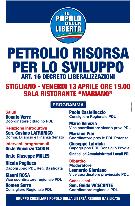 Petrolio Risorsa per lo Sviluppo - art. 16 Decreto Liberalizzazioni - 13 aprile 2012 - Matera