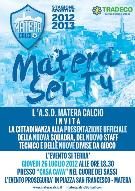 Presentazione ufficiale squadra Matera Calcio - 26 luglio 2012 - Matera