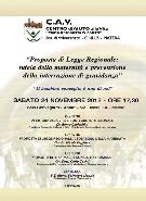 Proposta di Legge Regionale: tutela della maternit e prevenzione della interruzione di gravidanza - 24 novembre 2012 - Matera