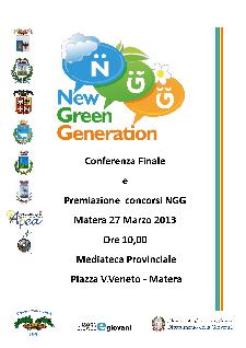 Bando New Green Generation, premiazione vincitori - 27 marzo 2013 - Matera