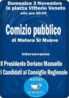 Comizio Pubblico di "Matera Si Muove" - 3 novembre 2013 - Matera