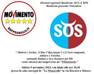 Il Movimento 5 Stelle di Basilicata presenta liniziativa SOS  - Matera