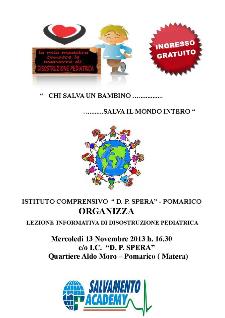 Lezione Interattiva di Disostruzione Pediatrica - 13 novembre 2013 - Matera