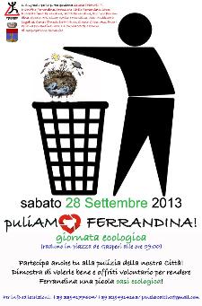 Puliamo Ferrandina - Giornata Ecologica - 28 settembre 2013 - Matera