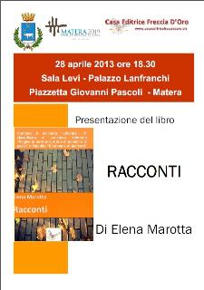 Racconti - 28 aprile 2013 - Matera