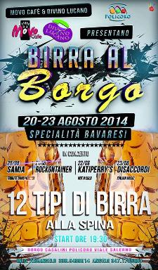 Birra al borgo 2014 - dal 20 al 23 agosto 2014 - Matera