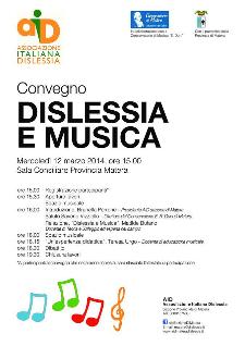 Dislessia e Musica - 12 Marzo 2014 - Matera