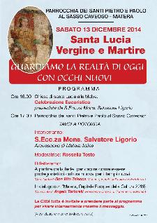 Festivit di S. Lucia - 13 Dicembre 2014 - Matera