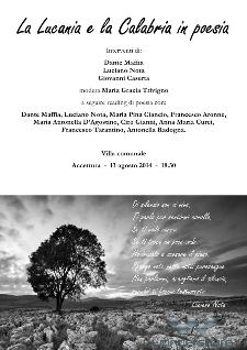 La Lucania e la Calabria in poesia - 13 agosto 2014 - Matera