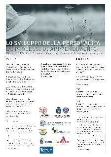 LO SVILUPPO DELLA PERSONALIT E I PROCESSI DI APPRENDIMENTO - 12 e 13 aprile 2014 - Matera