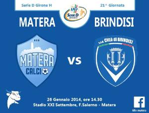 Matera vs Brindisi - 26 Gennaio 2014 (grafica di Tifomatera) - Matera