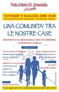 Una Comunit tra le nostre Case - 9 Maggio 2014 - Matera