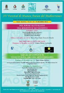 XV festival di musica antica Mousik nella citt dei sassi - 14 Dicembre 2014 - Matera