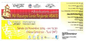 XVI Rassegna A.BA.CO. FE.N.I.A.R.CO - 29 Novembre 2014 - Matera