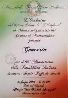 Concerto Festa della Repubbica Italiana Liceo Musicale - 2 Giugno 2015 - Matera