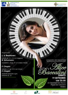 Concerto per pianoforte "Alice Baccalini" - 19 Settembre 2015 - Matera