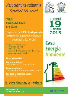Contributi per interventi di risparmio energetico su unit abitative private - 19 Gennaio 2015 - Matera