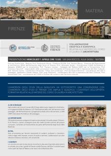 Convenzione tra l'Unibas e l'Universit di Firenze - 1 Aprile 2015 - Matera