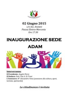 Inaugurazione Sede ADAM  - Matera