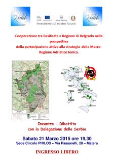 Incontro con la Delegazione della Serbia  - Matera