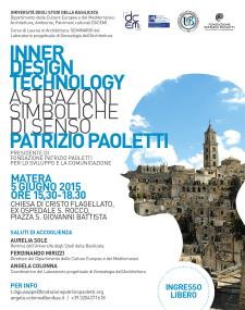 Inner Design Technology: astrazioni simboliche di senso - 5 Giugno 2015 - Matera