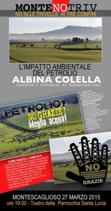 L'impatto ambientale del petrolio - 27 Marzo 2015 - Matera