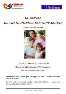 La donna tra tradizione ed emancipazione - 13 Aprile 2015 - Matera