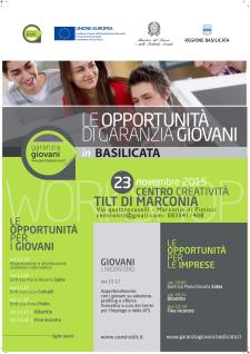 Le opportunit di garanzia giovani in Basilicata - 23 Novembre 2015 - Matera