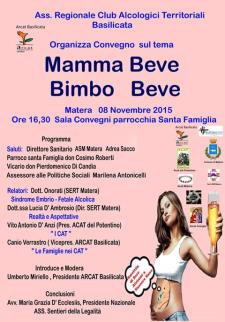 Mamma Beve, Bimbo Beve - 8 Novembre 2015 - Matera