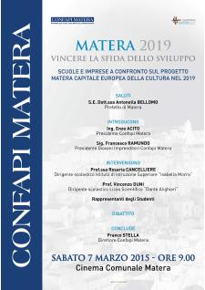 Matera 2019. Rapporto Scuola e PMI - 7 Marzo 2015 - Matera