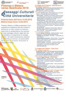 Paesaggi Culturali e Citt Universitarie - Matera