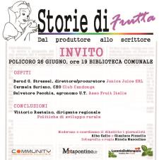 Storie di frutta - 26 Giugno 2015 - Matera