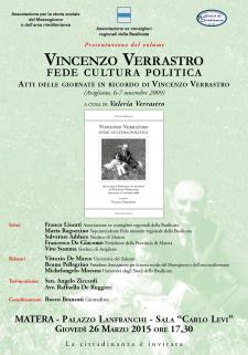Vincenzo Verrastro. Fede cultura politica - 26 Marzo 2015 - Matera