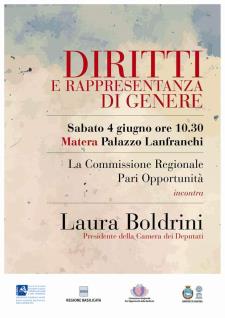 Diritti e rappresentanza di genere - 4 Giugno 2016 - Matera