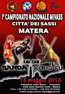 I Campionato Mivass Citta dei Sassi di Kung-Fu, Sanda e Tai Chi - 15 Maggio 2016 - Matera