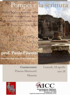 Pompei e la scrittura - 18 Aprile 2016 - Matera