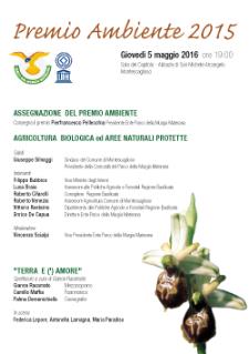 Premio Ambiente 2015 - 5 Maggio 2016 - Matera