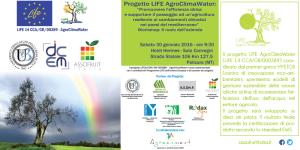 Progetto LIFE AgroClimaWater - 30 Gennaio 2016 - Matera