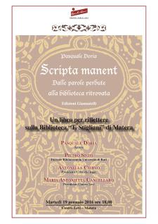 Scripta Manent - Matera