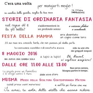Storie di ordinaria fantasia - 10 Maggio 2016 - Matera
