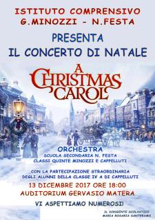 CONCERTO DI NATALE "A Christmas Carol" - 13 dicembre 2017 - Matera